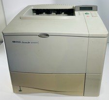 HP LaserJet 4100dtn Monochrome Laser Printer Duplex Network Trays NO TONER picture