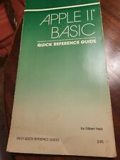 Apple II Basic Quick Reference Guide Gilbert Held 1982 12