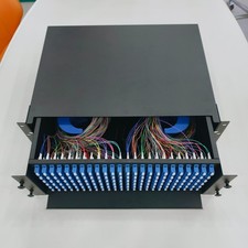 Fiber Terminal Box with 144 LC/UPC Duplex Adapters 1.5m SM Fiber Optical Pigtail picture