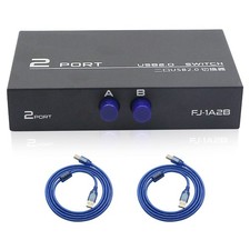 Printer Sharing Adapter, 2-Port USB 2.0 Switch for Sharing USB Devices Betwee... picture