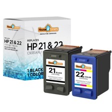 2PK Ink Cartridges Fits HP 21 Black and 22 Color Officejet J3650 J3680 4315 picture