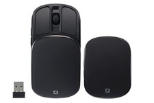 Digio2 Wireless Quiet 5-Button Compact Mouse Rechargeable Slide Cover Blue LED picture