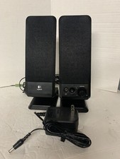 Logitech R-10 Multimedia Computer Audio Speakers 2 Speakers And Power Supply  picture