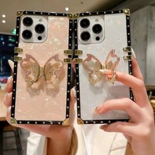 Diamond Butterfly Stand Cover Case For Motorola LG Google Tecno Spark Go Camon picture