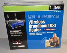 Linksys  4-Port Wireless Broadband DSL Router 2.4GHz 802.11b 11 Mbps Sealed. picture