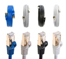Cat7 S/FTP Ethernet Patch Cord Copper LAN Network Wire 50FT-200FT Multi LOT picture