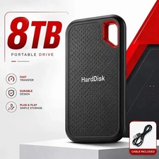 1TB 2TB 4TB 8T Portable SSD Type-C External Hard Drive High Speed USB 3.1 Laptop picture