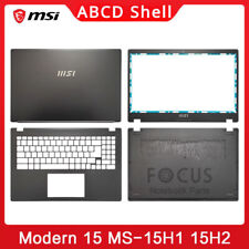 MSI Modern 15 MS-15H1 15H2 15H4 LCD Back Cover/Front Bezel/Hinges ABCD Shell picture