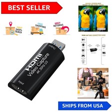 Seamless 4K HDMI Capture Card, 1080P 60FPS, USB 3.0 for Effortless Streaming picture