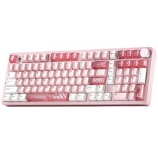 YUNZII AL98 PRO Aluminum Wireless Mechanical Keyboard(Pink,Candy Switch) picture