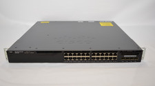 Cisco WS - C3650 - 24TS 24 - Port Gbit Switch - w/ Rack Mount Brackets & Power picture