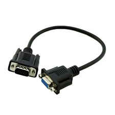 1pc VGA Male Plug to VGA Female Jack LCD Projector Extension Cable Cord 1ft/30cm picture