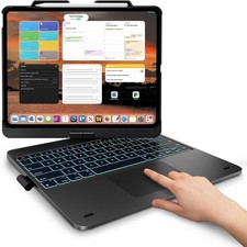 typecase Flexbook Touch iPad Air 13 M4 M3 M2 Keyboard Case Trackpad 360° Backlit picture