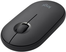 Logitech Pebble i345 Bluetooth Optical Ambidextrous Mouse for iPad - Graphite picture