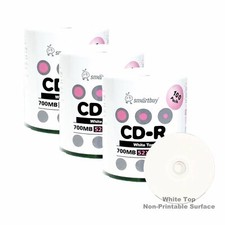 300 Smartbuy CD-R 52X 700MB/80Min White Top Blank Media Recording Disc picture