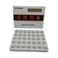 Gateron G Pro White Linear Keyboard Switches 3-Pin SMD 35PCS Open Box picture