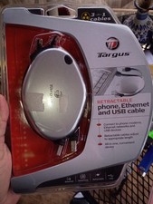 Targus Retractable Phone Ethernet and USB Cable. 3 in 1 cables. great for travel picture