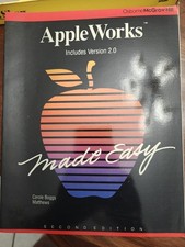 Vintage 1987 AppleWorks Apple Works Made Easy Second 2nd Ed Includes Version 2.0 picture