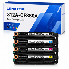 312A CF380A 4PK Toner Cartridge Set for M476dw M476dn M476nw Color LaserJet Pro picture