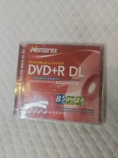 Memorex Double Layer Dvd+R DL, 8.5 Gb, 240 Minutes, 2.4x  DVD New in box picture