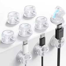 Joyroom 9Pcs Cable Management Cord Organizer Magnetic Cable Clips Adhesive Wire picture