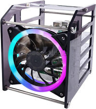 In Stock Rack Tower and Acrylic case for Raspberry Pi 4B, Jetson Nano with fan picture