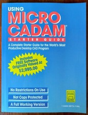 Using Micro CADAM Starter Guide w/ Cornerstone R1.3C Vintage 1993 PC Software picture