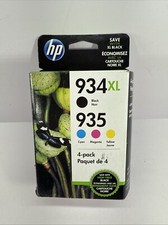 Genuine 4-Pack✨HP 934XL Black & 935 Cyan, Magenta, Yellow✨N9H66FN✨SEALED✨12/2022 picture