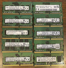Lot Of 10 Mixed Brands/Speeds 8GB DDR4 Laptop SO-DIMM RAM Memory TESTED picture