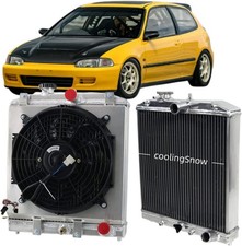 4 Row Core Radiator for Honda Civic EJ EK EG DEL D15 D16 1992-2000 Full Alumi... picture