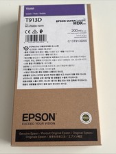 Genuine Epson Violet Ink Cartridge T913D For SC-P5000/5070 - NEW Factory Sealed picture