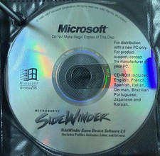 Microsoft SideWinder Game Device Software 2.0 Windows 95 OEM CD-ROM Disc picture
