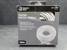 Commercial Electric CE 100 ft. Cat 6A UTP Patch Cable White picture