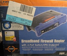 Linksys BEFSX41 Broadband Firewall Router 4-Port Switch VPN Endpoint Wired Blue picture