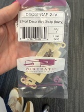 Wirepath 2-Port Decorative Strap (Ivory) DEC-STRAP-2-IV picture