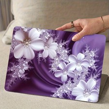 2Pcs Floral Pattern Laptop Sticker Protective Case Waterproof Scratch Resistant picture