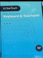 Cleartouch Mini Wireless Keyboard/Touchpad - Mobile, Backlit - Great Gift - NEW picture