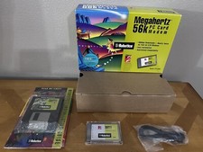 US Robotics Megahertz 56k PC Card Modem W/ Disk, Cord And Box. NEW picture