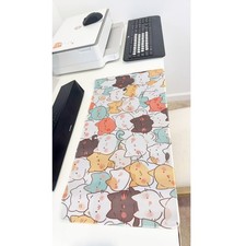 Cute Cartoon Cat Faces Large Gaming Mouse Pad 23.6