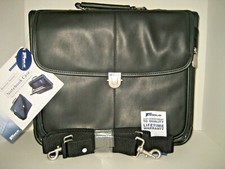NEW Targus KOS300 15 Reverse-Access Notebook Case Black Koskin Leather-Like  picture