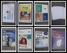 Photo & Carbon Paper Lot 3M Post-it Picture Matte +HP Glossy 4x6 +Epson 8 1/2x11 picture