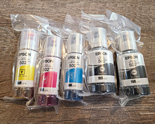 Epson 502 EcoTank Genuine Inkjet Ink Bottle Set 5pk Black C/M/Y picture