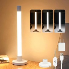 USB Desk Lamp, Detachable Base, Portable 3-Color Dimmable Stick Light - 360° picture
