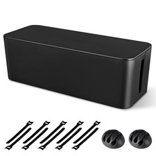 Large Cable Management Box - Cord Organizer to Hide Power Strips & Cords picture
