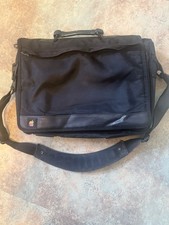 Vintage 90s Apple Rainbow Logo Laptop Messenger Bag PowerBook Black Nylon picture
