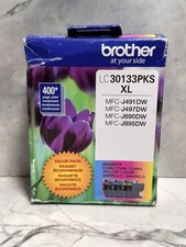 Brother Genuine LC30133PKS XL CMY Ink Cartridge Combo 07/2027 Sealed picture