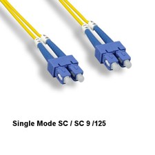 [10X] Kentek 5m SC to SC Single-Mode Fiber Optic Cable 9/125 Duplex Ethernet picture