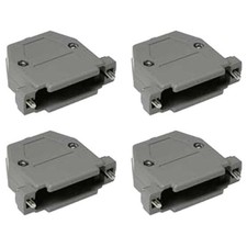 4x DB25 D-SUB 25 Pin Plastic Housing For RS232 Serial Port Solder Cup Connector picture