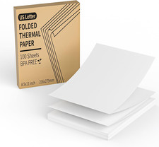 Thermal Printer Paper 8.5 X 11 Inch, 100 Sheets US Letter Size Thermal picture
