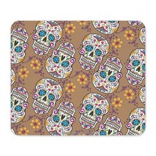 CafePress Sugar Skull Halloween Khaki Mousepad  (1241803206) picture